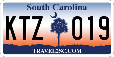 SC license plate KTZ019