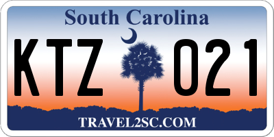 SC license plate KTZ021