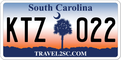 SC license plate KTZ022