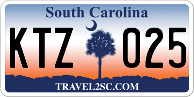 SC license plate KTZ025