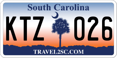 SC license plate KTZ026