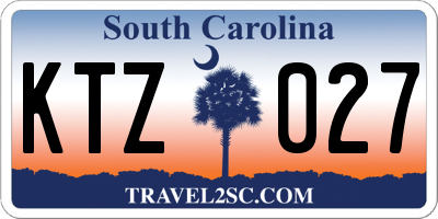 SC license plate KTZ027