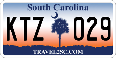 SC license plate KTZ029
