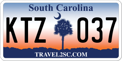 SC license plate KTZ037