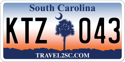 SC license plate KTZ043