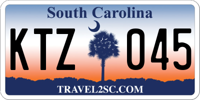 SC license plate KTZ045