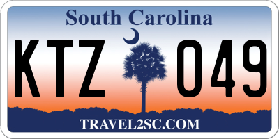 SC license plate KTZ049