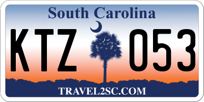 SC license plate KTZ053