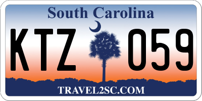 SC license plate KTZ059