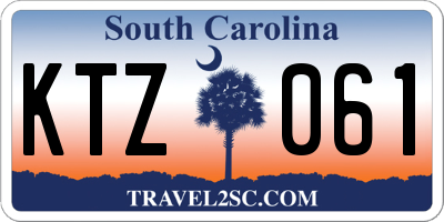 SC license plate KTZ061