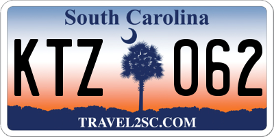 SC license plate KTZ062