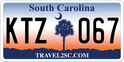 SC license plate KTZ067