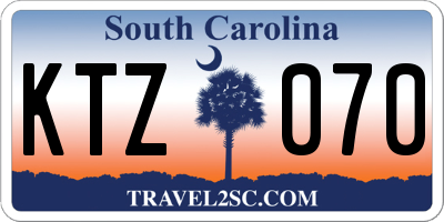 SC license plate KTZ070
