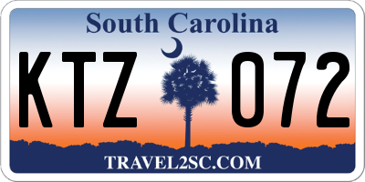 SC license plate KTZ072