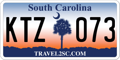 SC license plate KTZ073