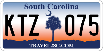 SC license plate KTZ075