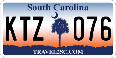 SC license plate KTZ076