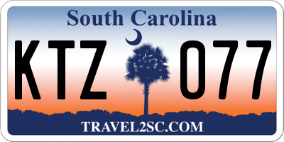 SC license plate KTZ077