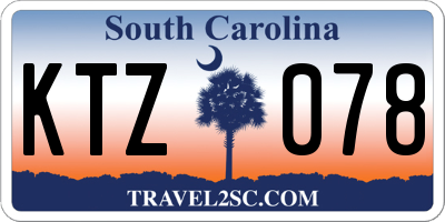 SC license plate KTZ078