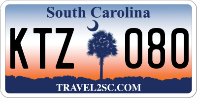 SC license plate KTZ080
