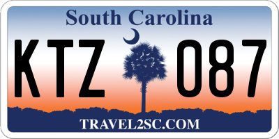 SC license plate KTZ087