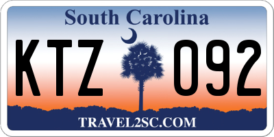 SC license plate KTZ092
