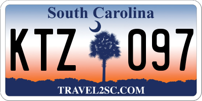 SC license plate KTZ097