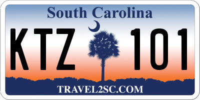 SC license plate KTZ101