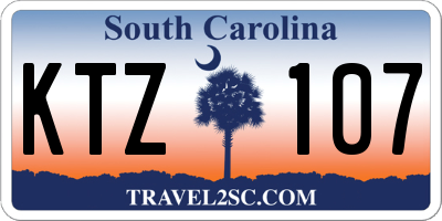 SC license plate KTZ107