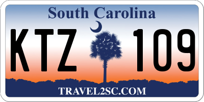 SC license plate KTZ109