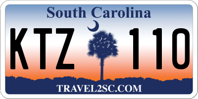 SC license plate KTZ110