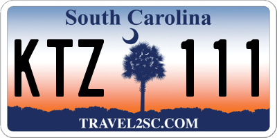 SC license plate KTZ111
