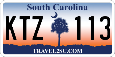 SC license plate KTZ113
