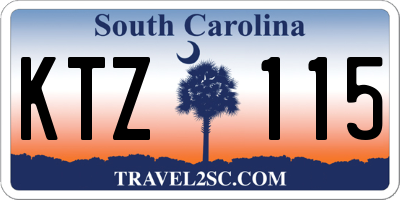 SC license plate KTZ115