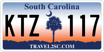 SC license plate KTZ117