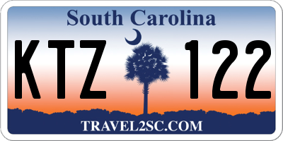 SC license plate KTZ122