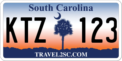 SC license plate KTZ123