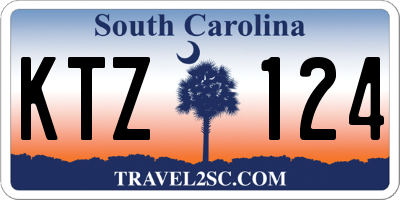 SC license plate KTZ124