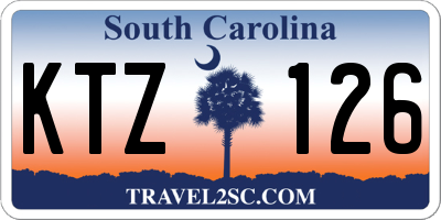 SC license plate KTZ126