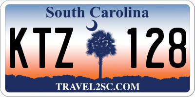 SC license plate KTZ128