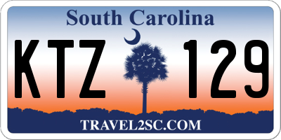 SC license plate KTZ129