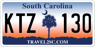 SC license plate KTZ130