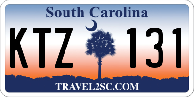 SC license plate KTZ131