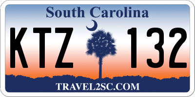 SC license plate KTZ132