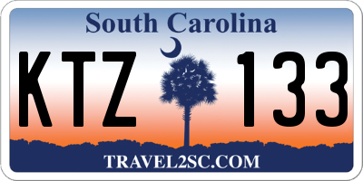 SC license plate KTZ133
