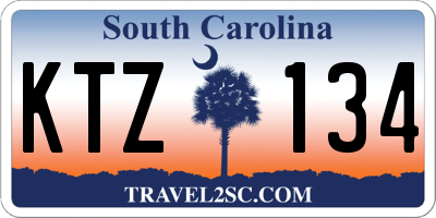 SC license plate KTZ134