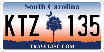 SC license plate KTZ135