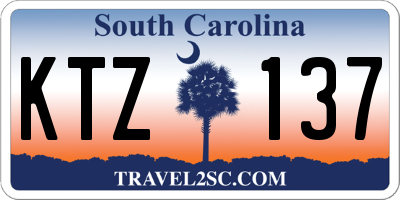 SC license plate KTZ137