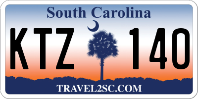 SC license plate KTZ140