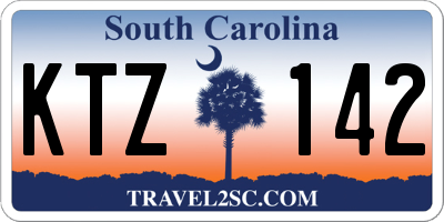 SC license plate KTZ142